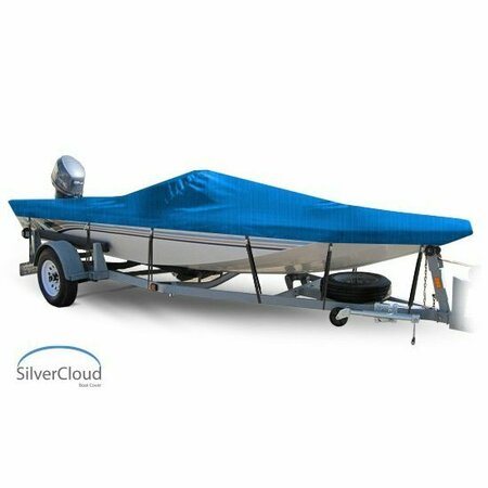 EEVELLE Boat Cover JON STYLE BASS BOAT, Outboard Fits 19ft 6in L up to 94in W Royal SCJB1994B-RYL